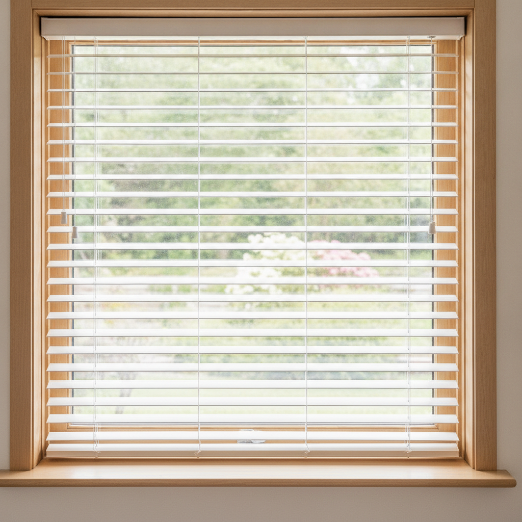 done Window Blind Installation - No Face and No Text